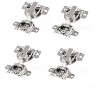 Cerniera a scomparsa con apertura verso l'interno con smorzamento idraulico silenzioso, 3D regolabile, antiruggine, installazione rapida, cerniera a molla in acciaio laminato a freddo per cucina