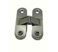 Cerniera a Scomparsa CRS Mini 89x25mm. Regolabile per Porte, Portata 40 kg ogni 2 Cerniere - Cerniera Singola per Porte - Ideale per Armadi e Mobili (Mini - Cromo Satinata)