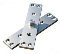 Cerniera a scomparsa in acciaio inossidabile, 9,6 x 3,8 x 3,2 cm, girevole a 360°, resistente, per porte in legno, miglioramento della casa (150 mm)