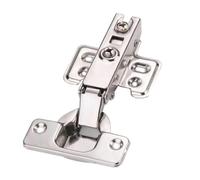 Cerniera a scomparsa per armadietti, 10 pezzi, in acciaio inox, ammortizzatore idraulico per porta dell'armadio, chiusura morbida e silenziosa, per tutti i mobili da cucina (Fulloverlay)