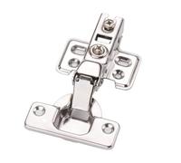 Cerniera a scomparsa per armadietti, 10 pezzi, in acciaio inox, ammortizzatore idraulico per porta dell'armadio, chiusura morbida e silenziosa, per tutti i mobili da cucina (Halfoverlay)