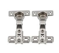 Cerniera a scomparsa per armadietti, 2 cerniere in acciaio inox, ammortizzatore idraulico per porta dell'armadio, chiusura silenziosa per tutti i mobili da cucina (in linea)