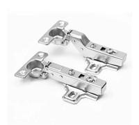 Cerniera a scomparsa per armadietti, 2 mini ammortizzatori idraulici piccoli per autoscarica mobili cerniere per ante strette 26 mm (metà sovrapposizione 1 pz)