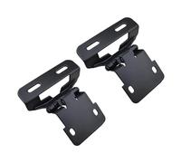 Cerniera a scomparsa per armadio, 2 pezzi, cerniere multifunzione per contenitore da scrivania con chiusura ammortizzata, mezza sovrapposizione, porta a chiusura automatica, universale (nero)