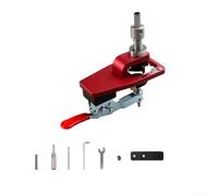Cerniera a scomparsa regolabile da 35 mm con perforatore guida per fori per foratura precisa ed efficiente della porta dell'armadio (rosso)