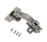 Cerniera angolare a 135 gradi, cerniera nascosta per porta pieghevole per armadio da cucina, armadio, TV, libreria, acciaio laminato a freddo, argento