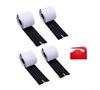 Cerniera antipolvere resistente da 1,8 m x 7,6 cm per l'uso in cantieri, serre e installazioni di rifugi portatili (nero)