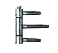 Cerniera anuba acciaio 3 gambi da 20 con boccole antiusura articolo 40 / H SFS intec - Cromato opaco