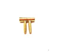 Cerniera Anuba per Ante Porte Finestre Acciaio Ottonato mm. 13 Pz. 12 AGB