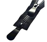 Cerniera Aperta,Cerniere for Cucire, A Due Vie Cursore 1 Pz NO15 60Cm-150Cm Doppio Estrattore Singolo for Della Giacca Abbigliamento Indumenti(Black,70CM)