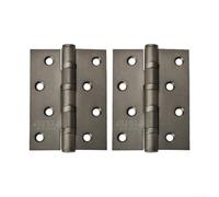 Cerniera aperta piatta in acciaio inossidabile per porte della camera da letto e porte in legno, compatibile con telai di porte standard e applicazioni interne (4 x 3 x 3 cm, grigio)