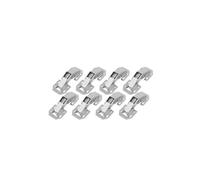 Cerniera armadio inox 90°, senza foratura, lotto 2-12 | Cerniere con montaggio senza fori, cilindro da 75 mm, for armadietti e scarpiere(8PCS)