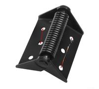 Cerniera automatica a molla resistente, installazione senza trapano, per porte in legno, sinistra o destra, finitura argentata, 21 cm (D)
