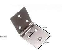 Cerniera Backflap H Sc Acciaio Colore Naturale 50Mm X 105Mm Con Viti 20 Coppie