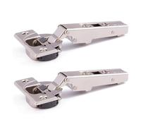 Cerniera Battuta Ammortizzata Soft Close per Mobili, Compatibile con Base Blum - Apertura 110° con Regolazione 3D e Chiusura Ammortizzata - Montaggio a Clip (Blum, Due Pezzi)