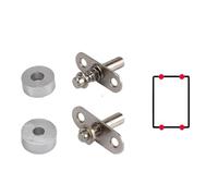 Cerniera Cerniera a perno regolabile liscia e silenziosa Hardware antiruggine for supporto girevole for finestra domestica(Color 02)