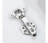 Cerniera, cerniera for porta di mobili da cucina senza telaio in acciaio inossidabile 304, curva dritta silenziosa idraulica 1,5 mm, fissa for