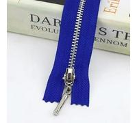 Cerniera, cerniere per cucire, Cerniere metalliche 2/5 pezzi 40/50/60/70 cm OpenEnd Decor Zip-Blu-70 cm-2 pezzi