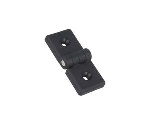 Cerniera CFG.45/45 SH-6 B: 84mm tecnopolimero PA nero H: 36mm per profili EL