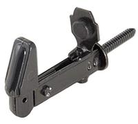 Cerniera CombiArialdo Nero, Fermo Finestra Regolabile Stilizzato con Fermo Reversibile, 110 mm