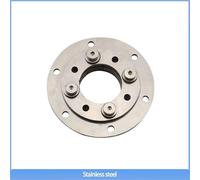 Cerniera con foro di arresto a 360 gradi con cuscinetto rotante ammortizzante regolabile, flangia circolare in acciaio inossidabile 304, 1 pezzo(7.0N.m-hole-75mm)