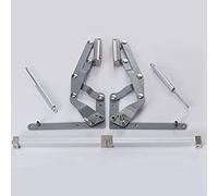 Cerniera con molla a gases a sollevamento verticale for lavastoviglie for microonde, asta di supporto color argento, 1 set