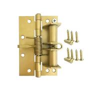 cerniera con molla autoallineante, Cerniera autoallineante a molla da 4 pollici multicolore, posizionamento e chiusura a 90 gradi(Gold)