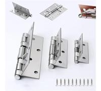 cerniera con molla autoallineante, Cerniere for ante di armadietti con chiusura automatica a molla in acciaio inossidabile da 2/3/4 pollici, confezione 6/10 pezzi(4inch 100x62x1.3mm,10pcs)