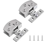Cerniera con morsetto per vetro, Cerniere a perno a montaggio laterale regolabili in lega di zinco da 2 pezzi 90 gradi for porta dell'armadio in vetro senza telaio 5-7 mm(Brushed Surface)