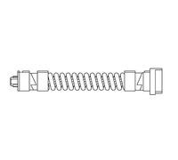 Cerniera Coperchio Piano Cottura 90 cm, Destra, Nera, Lunghezza Totale 11 cm