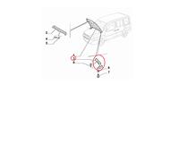 CERNIERA COPERCHIO VANO MOTORE SX FIAT DOBLO ORIGINALE 46782384