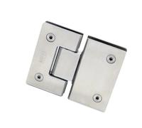 Cerniera da 180 gradi Cerniere for porte in vetro con montaggio a parete in acciaio inossidabile 304 aperte