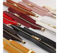 Cerniera da 24,5 cm con accessori color oro - disponibile in più colori, adatta per borse, progetti e aggiornamenti hardware - componenti resistenti e alla moda per realizzare portafogli, portafogli f