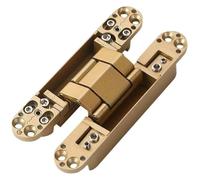 Cerniera dedicata for porta nascosta, regolabile tridimensionale, a croce(150x 25 Gold)