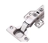 Cerniera del Mobile 10/2 Pezzi Cerniere nascoste con Telaio Frontale a Sovrapposizione Completa, Chiusura Ammortizzata, in Acciaio for mobili, Ante di mobili da Cucina con Viti(10PCS Half Overlay)