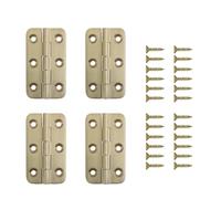 Cerniera Della Finestra Cerniera for mobili piccola in ottone massiccio da 2" con apertura a 270 gradi, nichel spazzolato e color ottone, con viti(Brushed Brass 4pcs)