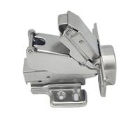 Cerniera della porta dell'armadio Cerniere idrauliche della porta dell'armadio da 165 gradi Chiusura morbida Mezza sovrapposizione Smorzamento Buffer Ferramenta for porte dei mobili(03)