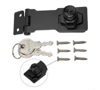 Cerniera di bloccaggio resistente con chiavi progettate per armadi, capannoni e porte da garage, struttura in lega di zinco che offre resistenza alla ruggine e sicurezza contro i furti