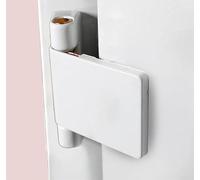 Cerniera di porta a battente in lega di alluminio con supporto sinistro e destro di rinforzo in ferro per sicurezza resistente in acciaio di plastica con cerniera