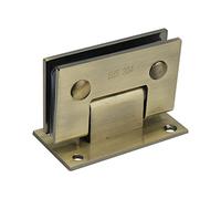 Cerniera di ricambio per porte in vetro resistente a 90 gradi, per armadietti, vetrine, vetrine, porte doccia, parti di ricambio da parete a vetro (bronzo lucidato ad olio)