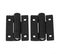 Cerniera di smorzamento della coppia regolabile, 45 x 35 mm, in lega di zinco, per ante di mobili e rotazione a 360° con arresto di posizionamento, confezione da 2 (nero)