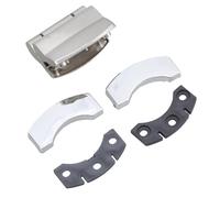 Cerniera divisoria per WC in acciaio inox a molla per porta piatta pieghevole per servizi igienici pubblici accessori per partizione cerniera piatta a molla