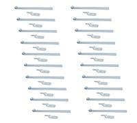 Cerniera dritta per portellone posteriore lunga HD 460 mm x 40 mm + bullone d...