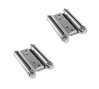 Cerniera fai-da-te for porta a molla a doppia azione in acciaio inossidabile da 2 pezzi durevole for bar caffetteria in magazzino, compatta, resistente. Cerniere(Silver)