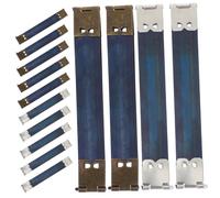 Cerniera for borsa, 20 pezzi Cerniere for telaio Flex for for fai da te Chiusure for borse multifunzione con installazione facile Leggero Bronzo antico Argento for la lavorazione di tessuti