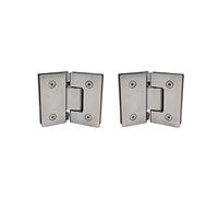 Cerniera for doccia in vetro 90 135 180 gradi 304 inossidabile | Capacità di carico resistente di 45 kg, piastra spessa 4 mm, angoli regolabili for cabina doccia senza telaio,