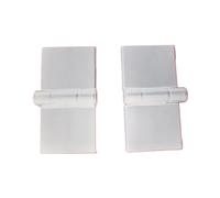 Cerniera for finestra a perno orizzontale da 5, pollici, installazione rapida, in lega di alluminio, con copertura(WHITE)