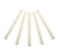 Cerniera for pianoforte in ferro continuo da 5 pezzi, nichelata, resistente alla ruggine, a 180 gradi, for porta dell'armadio, for la lavorazione del legno