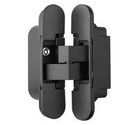 Cerniera for porta a croce con anello invisibile in acciaio inossidabile, for mobili, accessori for finestre, cerniere nascoste(Black)