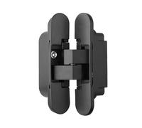 Cerniera for porta a croce invisibile in acciaio inossidabile Forniture for mobili Accessori for finestre Cerniere nascoste(Black)